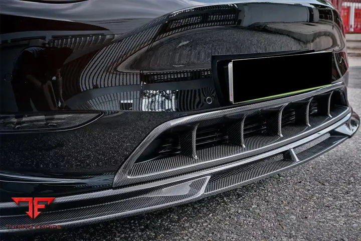 TESLA MODEL Y IMP PERFORMANCE CARBON FIBER FRONT BUMPER GRILLE BSD