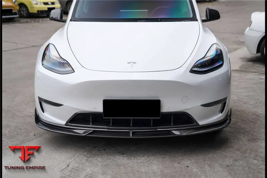 TESLA MODEL Y IMP PERFORMANCE CARBON FIBER FRONT BUMPER GRILLE BSD