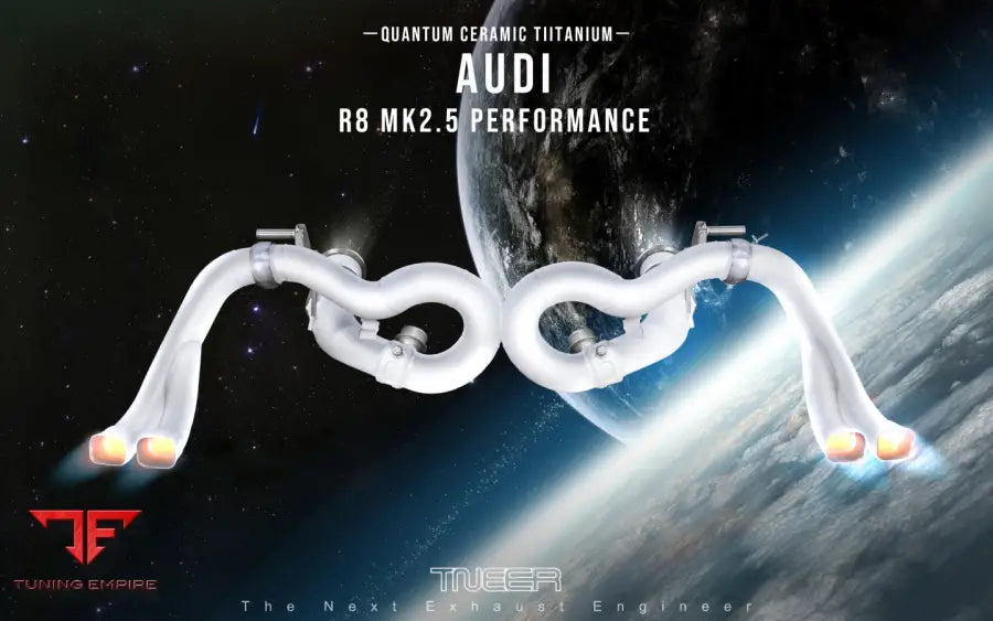 TNEER AUDI R8 MK2.5 QUANTUM CERAMIC TITANIUM EXHAUST SYSTEM