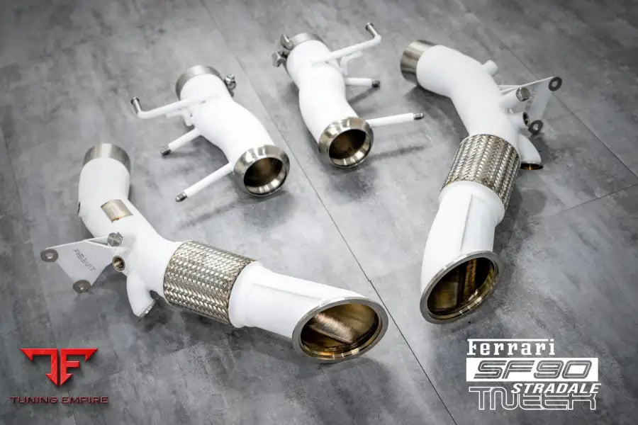 TNEER FERRARI SF90 CERAMIC DOWNPIPE