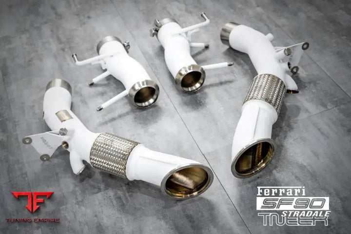 TNEER FERRARI SF90 CERAMIC DOWNPIPE