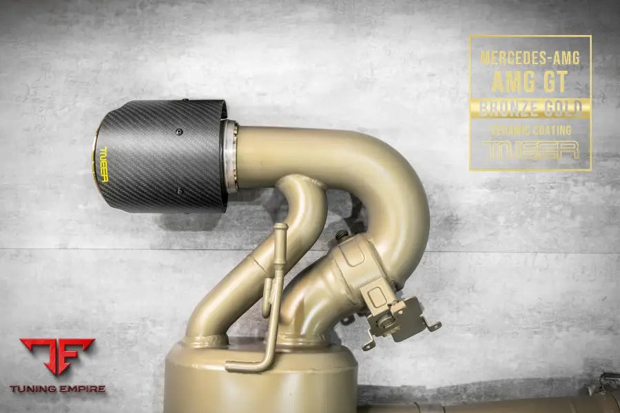 TNEER MERCEDES AMG GTS BRONZE GOLD EXHAUST SYSTEM