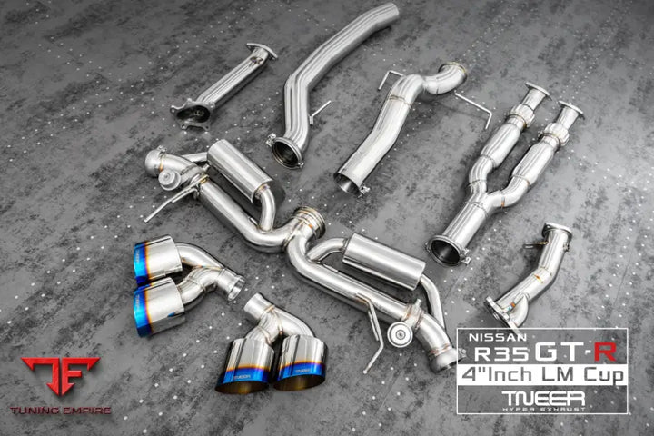 TNEER NISSAN R35 GTR 4’’INCH LM CUP EXHAUST SYSTEM