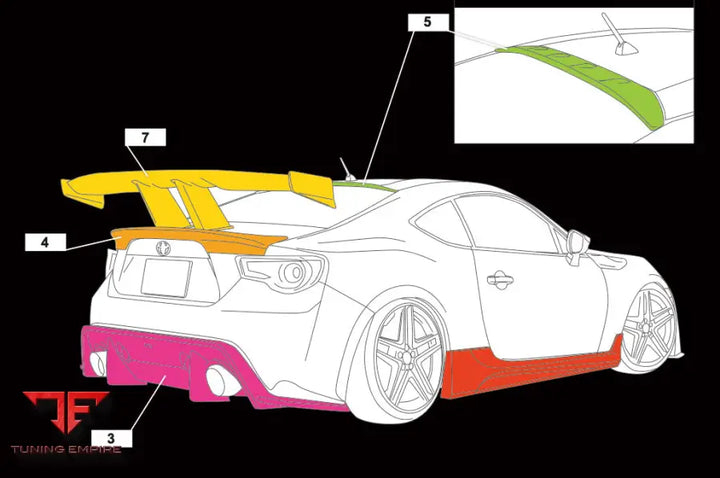 TOYOTA 86 & SUBARU BRZ RED BODY KIT