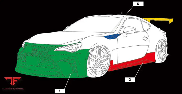 TOYOTA 86 & SUBARU BRZ RED BODY KIT