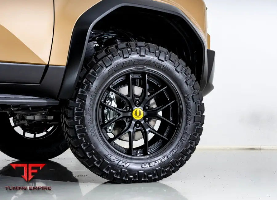 TOYOTA LAND CRUISER 250 YELLOW BODY KIT WITH WHEELS