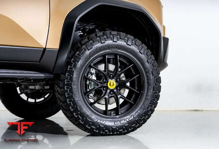 TOYOTA LAND CRUISER 250 YELLOW BODY KIT WITH WHEELS