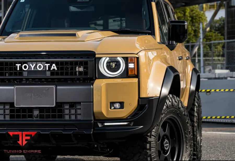 TOYOTA LAND CRUISER 250 YELLOW BODY KIT WITH WHEELS