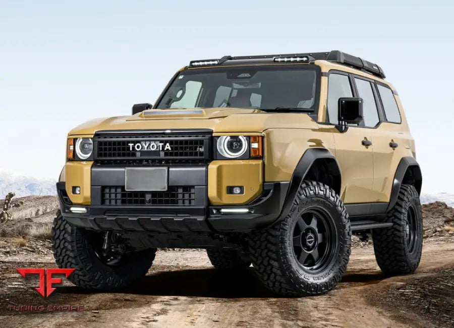 TOYOTA LAND CRUISER 250 YELLOW BODY KIT WITH WHEELS