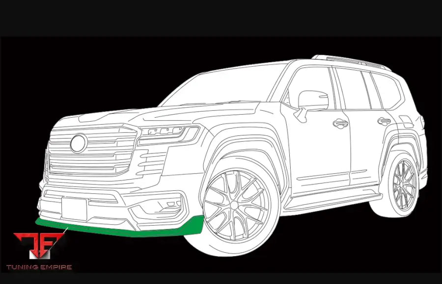 TOYOTA LAND CRUISER 300 FRONT UNDER SPOILER