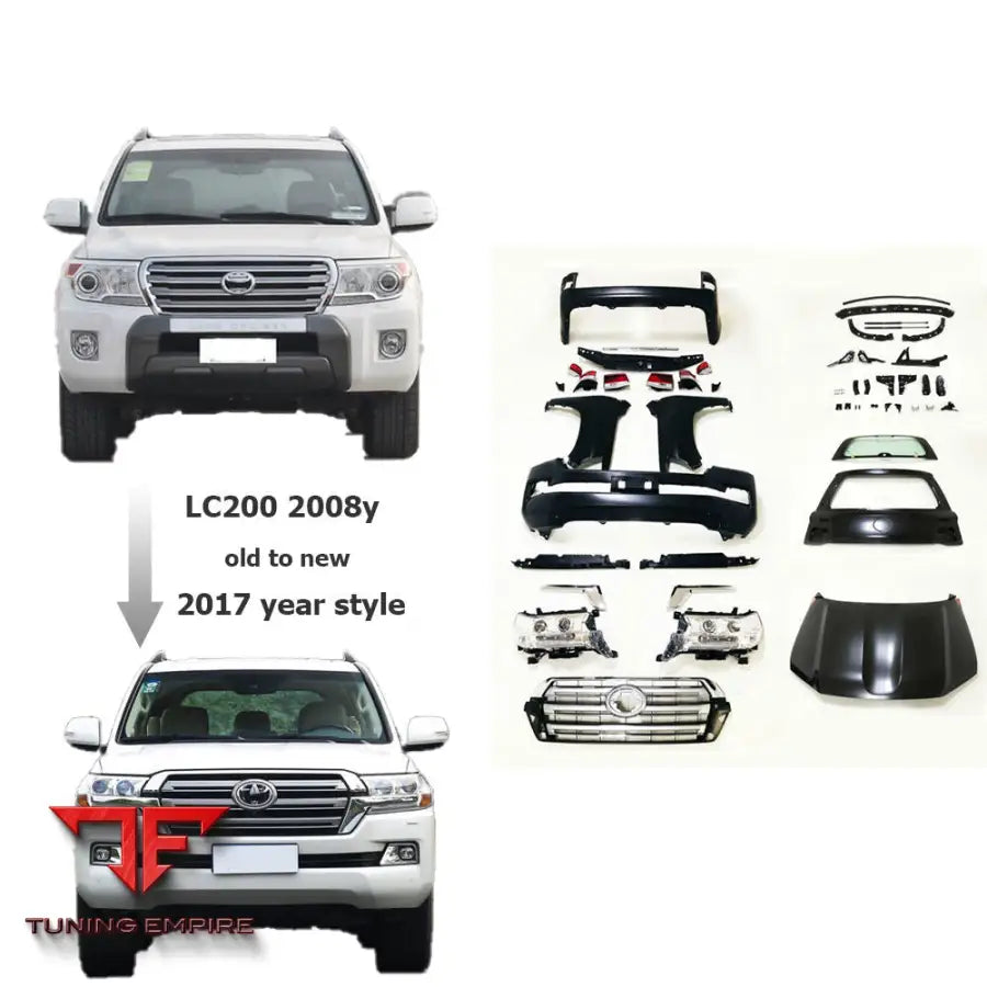 TOYOTA LAND CRUISER LC200 2008Y OLD TO NEW 2017 BODY KIT
